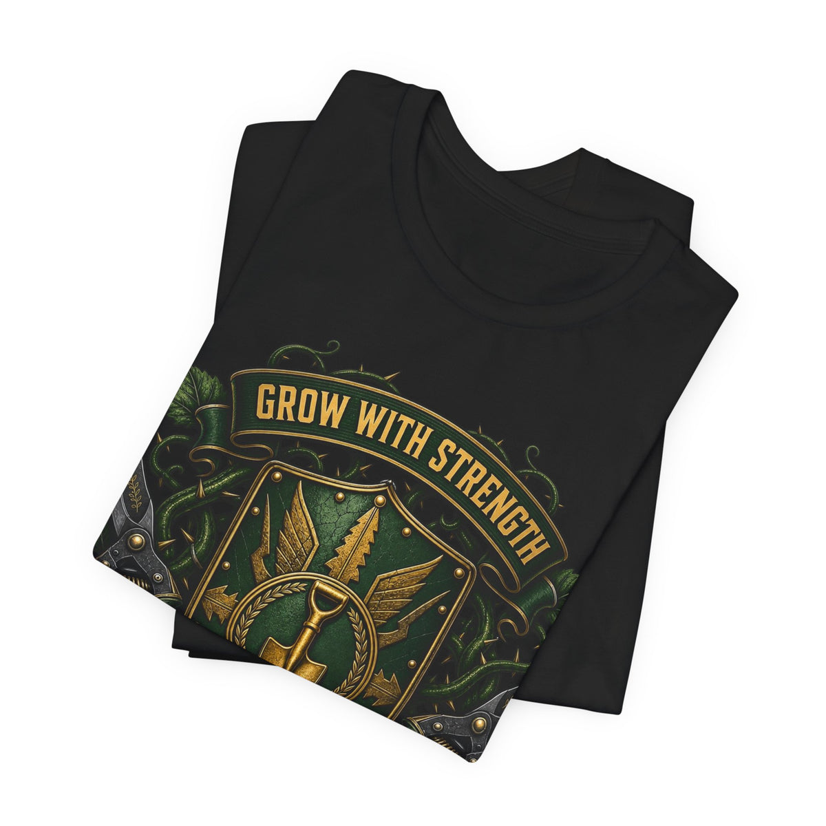 Grow With Strength, Harvest With Honor, Funny Garden Tshirt Gift for Men Women Gardener