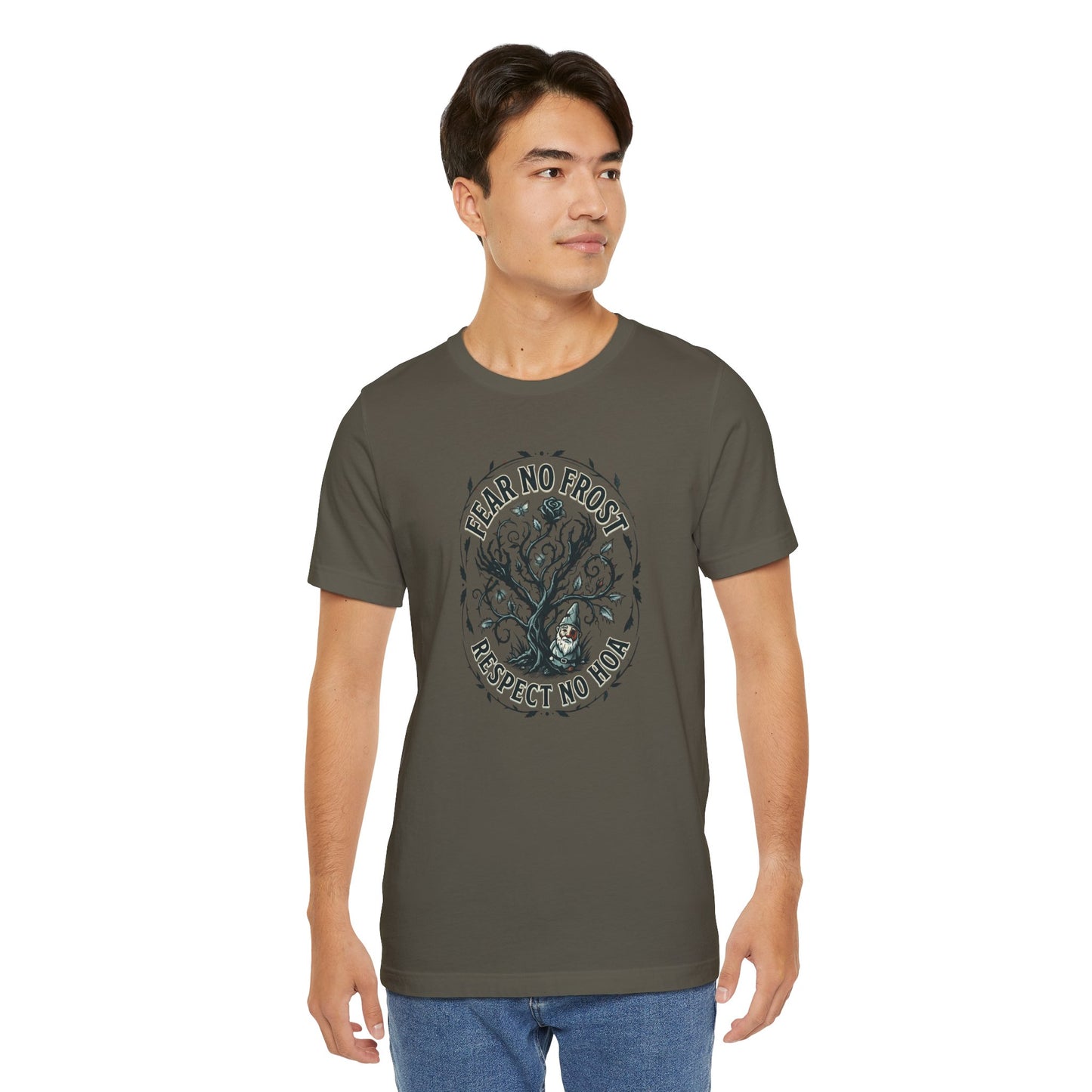 Fear No Frost Respect No HOA T-Shirt | Tree Illustration, Winter Nature Design