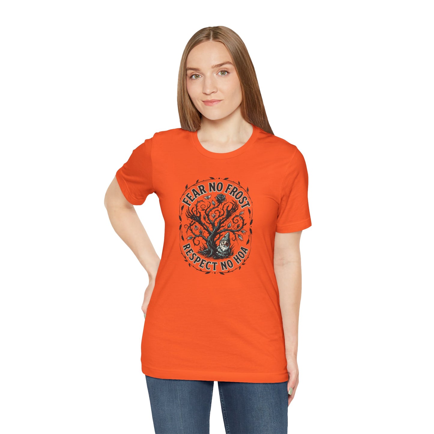 Fear No Frost Respect No HOA T-Shirt | Tree Illustration, Winter Nature Design