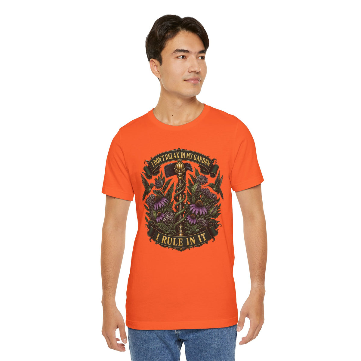I Don't relax In My Garden, I Rule In It, Funny Garden Tshirt Gift for Men Women Gardener