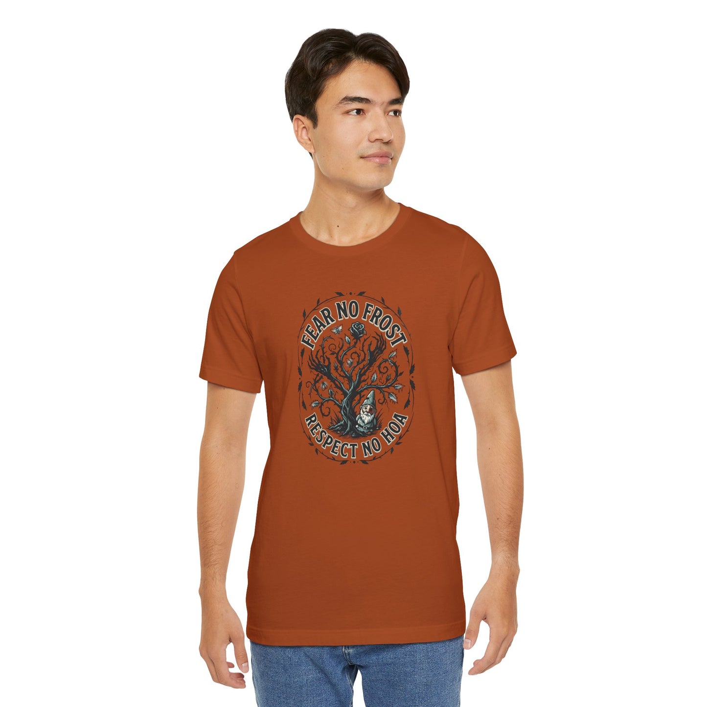 Fear No Frost Respect No HOA T-Shirt | Tree Illustration, Winter Nature Design