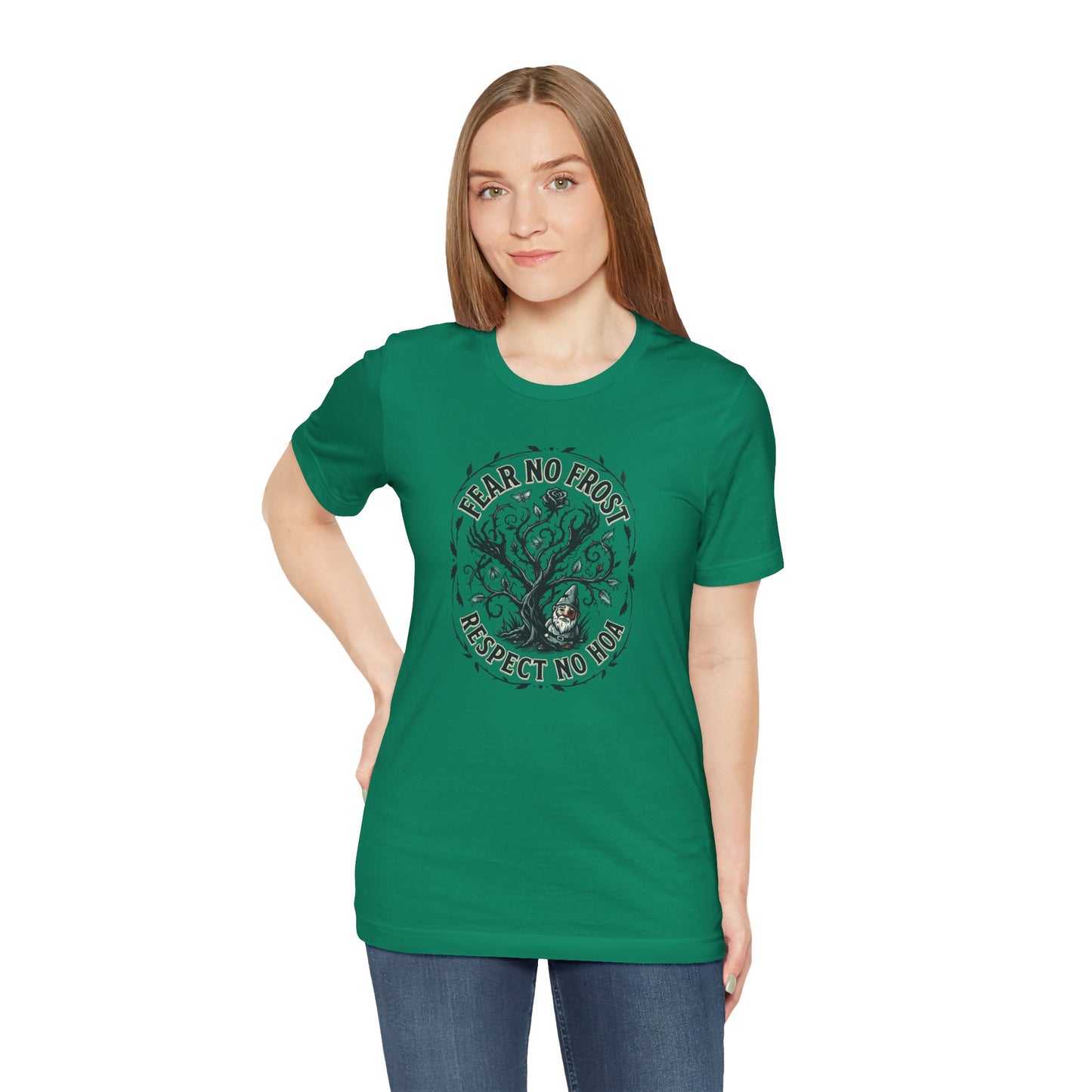 Fear No Frost Respect No HOA T-Shirt | Tree Illustration, Winter Nature Design