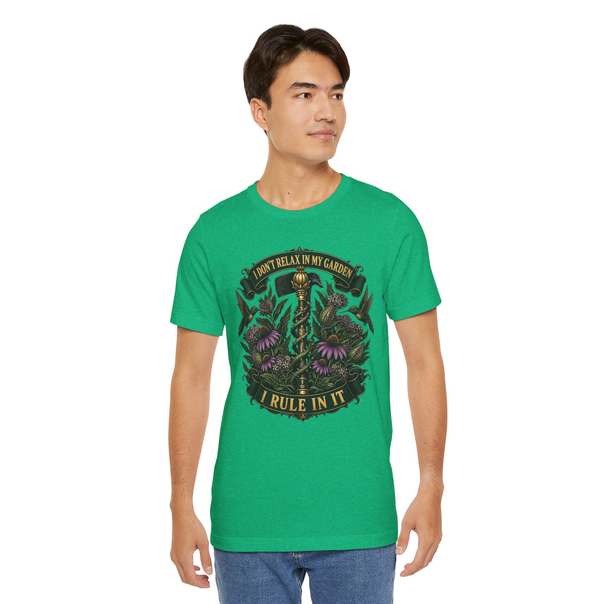 I Don't relax In My Garden, I Rule In It, Funny Garden Tshirt Gift for Men Women Gardener