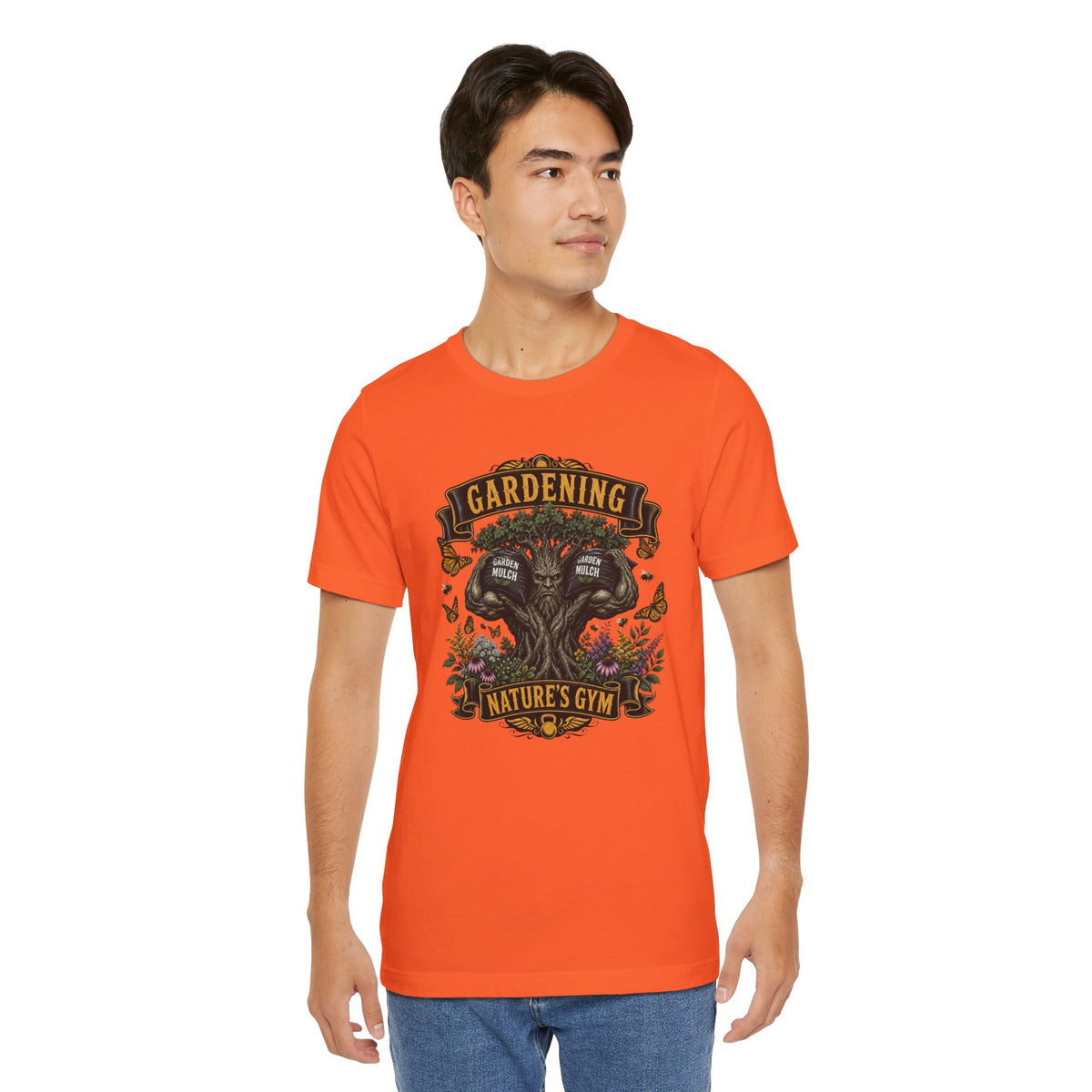 Gardening, Natures Gym, Funny Garden Tshirt Gift for Men Women Gardener
