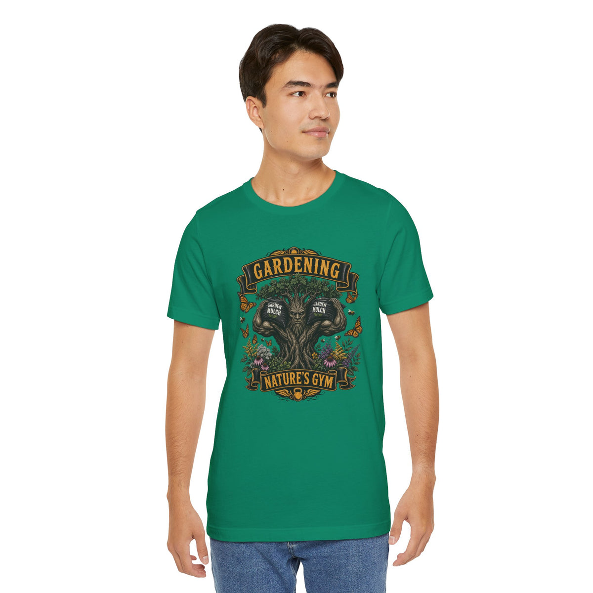 Gardening, Natures Gym, Funny Garden Tshirt Gift for Men Women Gardener