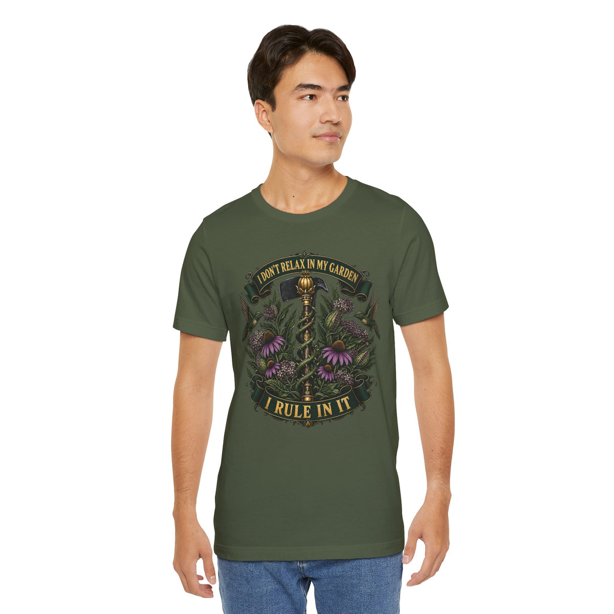 I Don't relax In My Garden, I Rule In It, Funny Garden Tshirt Gift for Men Women Gardener
