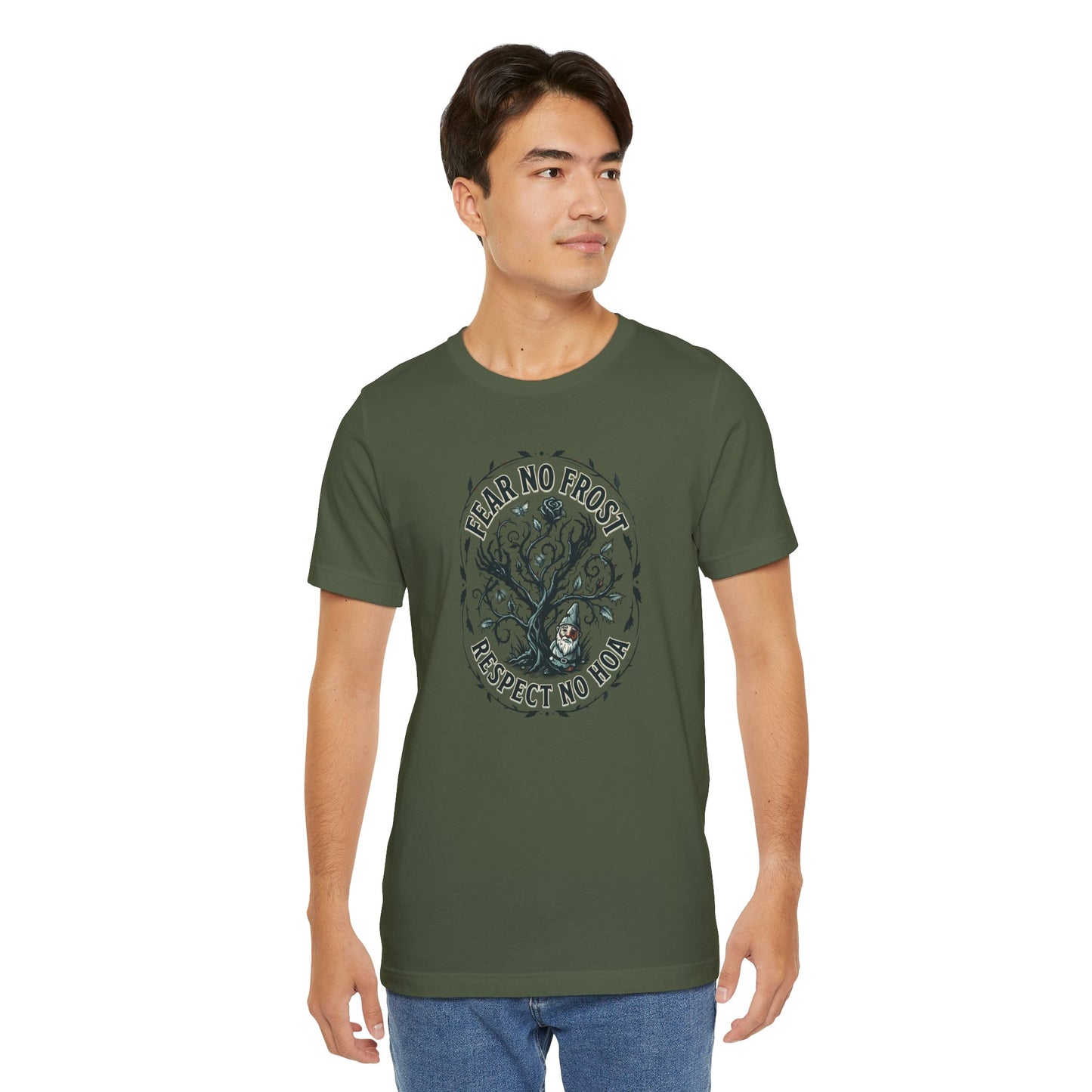 Fear No Frost Respect No HOA T-Shirt | Tree Illustration, Winter Nature Design