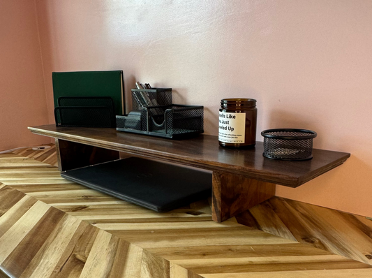 Walnut Desk Shelf